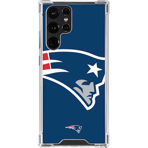 NFL New England Patriots Large Logo Galaxy S24 Ultra Clear Case
