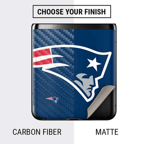 NFL New England Patriots Large Logo Galaxy Z Flip Skin