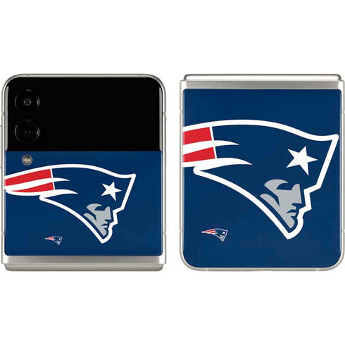NFL New England Patriots Large Logo Galaxy Z Flip3 5G Skin