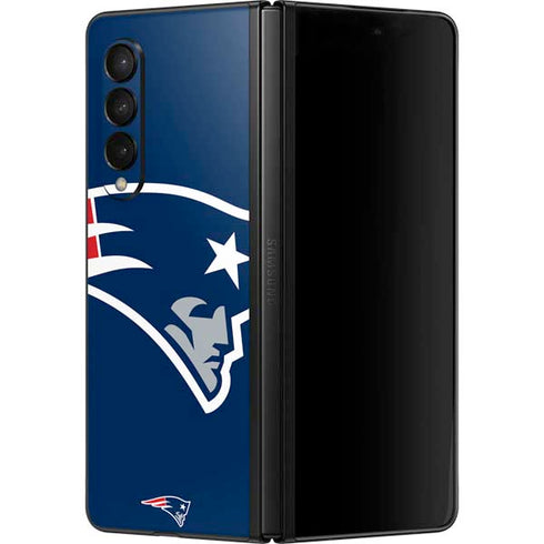 NFL New England Patriots Large Logo Galaxy Z Fold3 5G Skin