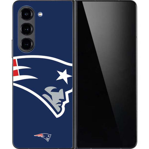 NFL New England Patriots Large Logo Galaxy Z Fold5 5G Skin