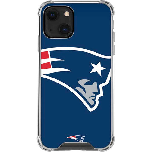 NFL New England Patriots Large Logo iPhone 13 Mini Clear Case