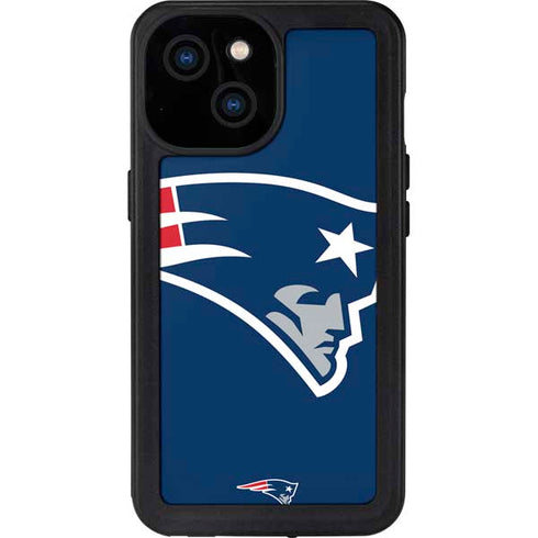 NFL New England Patriots Large Logo iPhone 13 Mini Waterproof Case