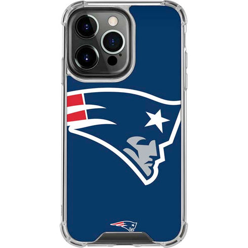 NFL New England Patriots Large Logo iPhone 13 Pro Clear Case
