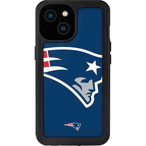 NFL New England Patriots Large Logo iPhone 15 Waterproof Case