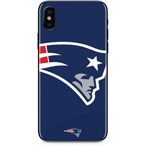 NFL New England Patriots Large Logo iPhone XS Skin