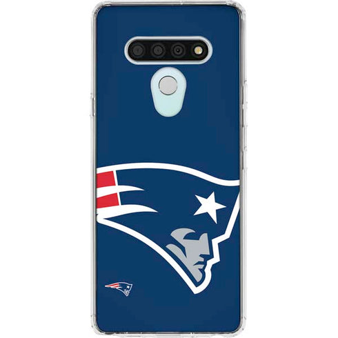 NFL New England Patriots Large Logo LG Stylo 6 Clear Case