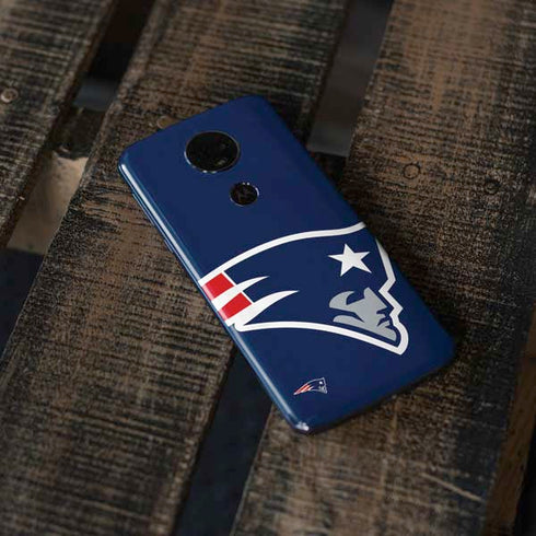 NFL New England Patriots Large Logo Moto E5 Plus Skin