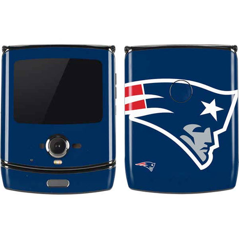 NFL New England Patriots Large Logo Motorola RAZR Skin