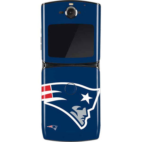 NFL New England Patriots Large Logo Motorola RAZR Skin