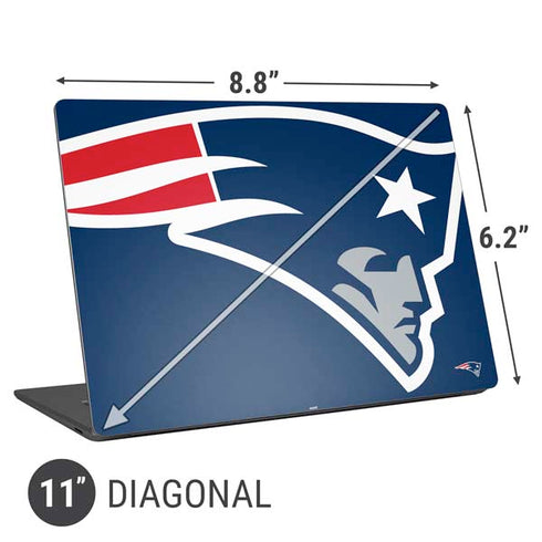 NFL New England Patriots Large Logo Universal Laptop 11in (8.8 x 6.2in) Skin