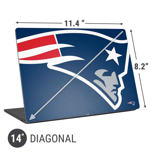NFL New England Patriots Large Logo Universal Laptop 14in (11.4 x 8.2in) Skin