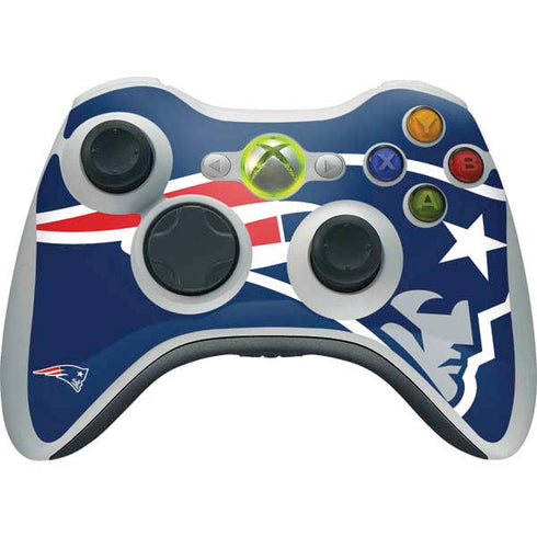 NFL New England Patriots Large Logo Xbox 360 Wireless Controller Skin