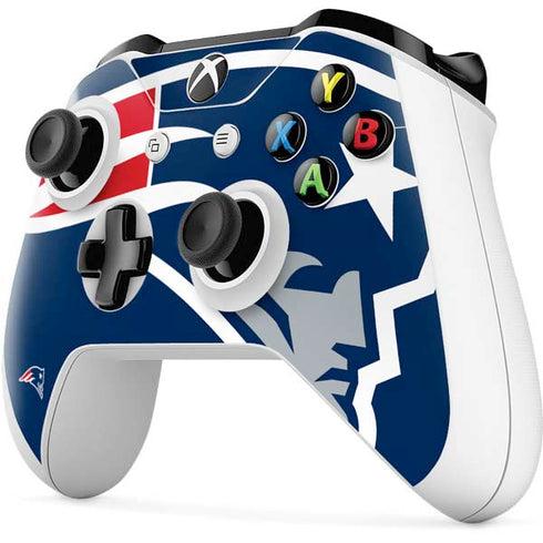 NFL New England Patriots Large Logo Xbox One S Controller Skin