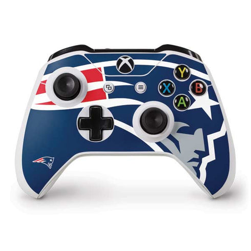 NFL New England Patriots Large Logo Xbox One S Controller Skin