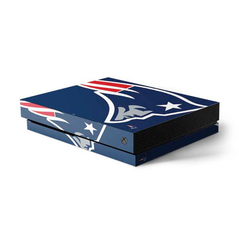 NFL New England Patriots Large Logo Xbox One X Console Skin