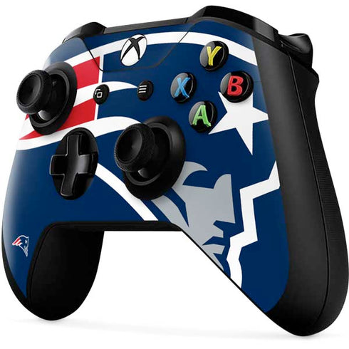 NFL New England Patriots Large Logo Xbox One X Controller Skin