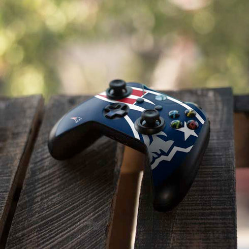 NFL New England Patriots Large Logo Xbox One X Controller Skin