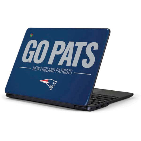 NFL New England Patriots Team Motto Samsung Chromebook Skin