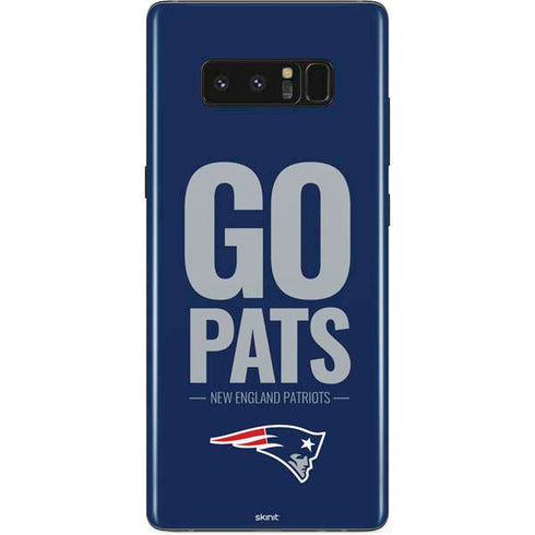 NFL New England Patriots Team Motto Galaxy Note 8 Skin