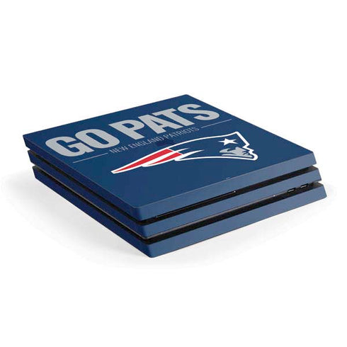 NFL New England Patriots Team Motto PS4 Pro Console Skin
