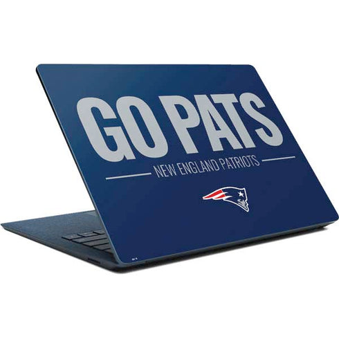 NFL New England Patriots Team Motto Surface Laptop Skin