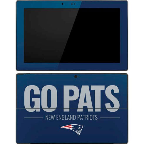 NFL New England Patriots Team Motto Surface Pro Tablet Skin