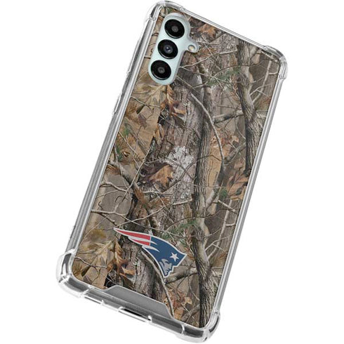 NFL New England Patriots Realtree AP Camo Galaxy A15 5G Clear Case