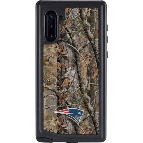 NFL New England Patriots Realtree AP Camo Galaxy Note 10 Waterproof Case