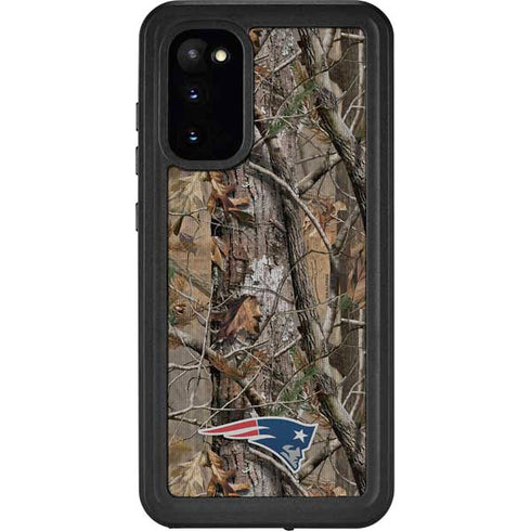 NFL New England Patriots Realtree AP Camo Galaxy S20 Waterproof Case