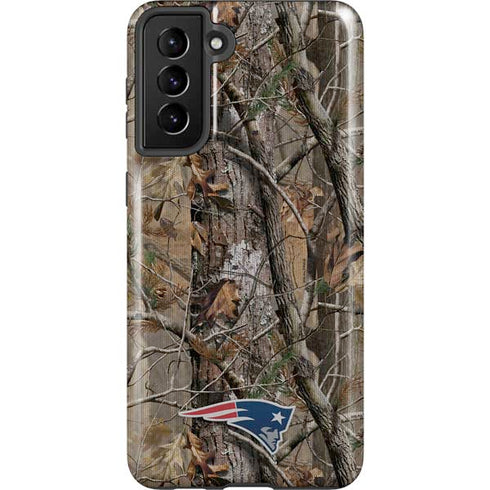 NFL New England Patriots Realtree AP Camo Galaxy S21 Plus 5G Pro Case