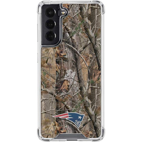 NFL New England Patriots Realtree AP Camo Galaxy S22 Clear Case