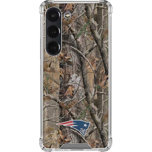 NFL New England Patriots Realtree AP Camo Galaxy S23 Clear Case