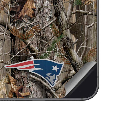 NFL New England Patriots Realtree AP Camo Galaxy S23 FE Skin