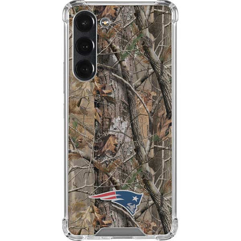 NFL New England Patriots Realtree AP Camo Galaxy S23 Plus Clear Case