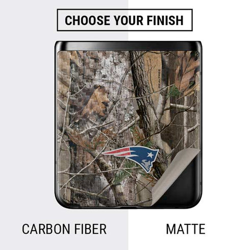 NFL New England Patriots Realtree AP Camo Galaxy Z Flip Skin