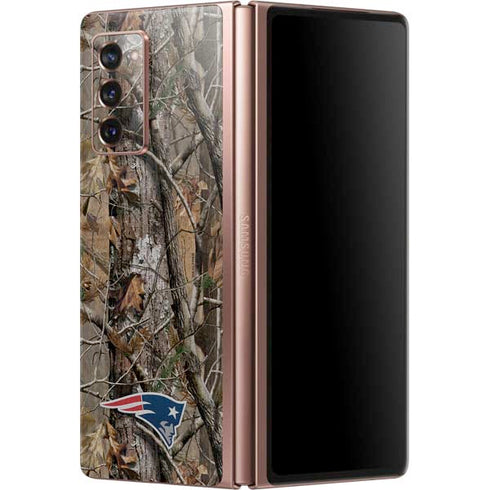 NFL New England Patriots Realtree AP Camo Galaxy Z Fold2 5G Skin
