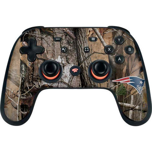 NFL New England Patriots Realtree AP Camo Google Stadia Controller Skin