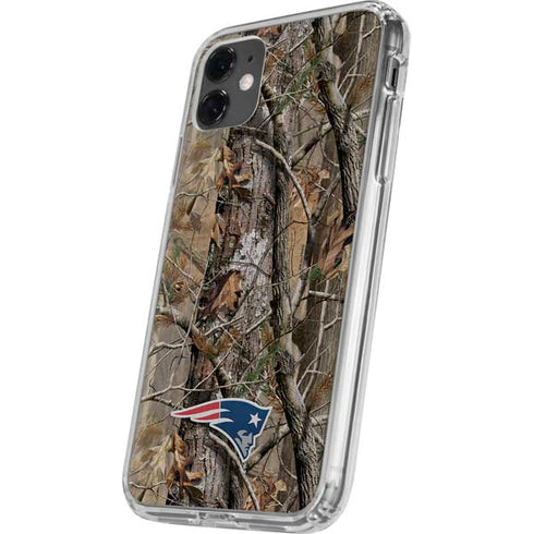 NFL New England Patriots Realtree AP Camo iPhone 11 Clear Case