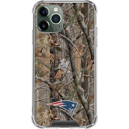 NFL New England Patriots Realtree AP Camo iPhone 11 Pro Max Clear Case