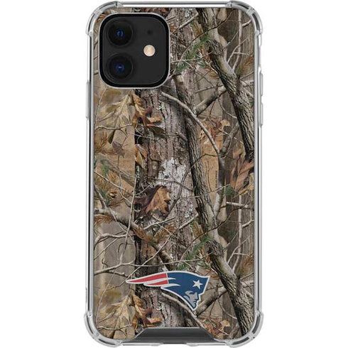 NFL New England Patriots Realtree AP Camo iPhone 12 Mini Clear Case