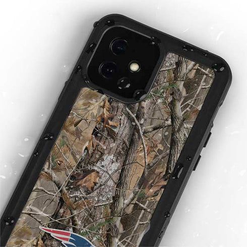 NFL New England Patriots Realtree AP Camo iPhone 12 Mini Waterproof Case