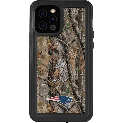 NFL New England Patriots Realtree AP Camo iPhone 12 Pro Waterproof Case