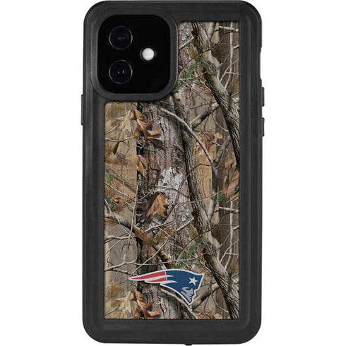 NFL New England Patriots Realtree AP Camo iPhone 12 Waterproof Case