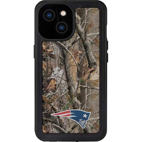 NFL New England Patriots Realtree AP Camo iPhone 13 Mini Waterproof Case