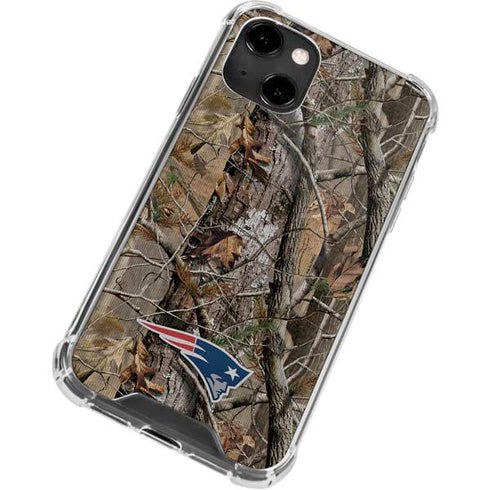 NFL New England Patriots Realtree AP Camo iPhone 14 Clear Case