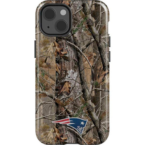 NFL New England Patriots Realtree AP Camo iPhone 15 Impact Case