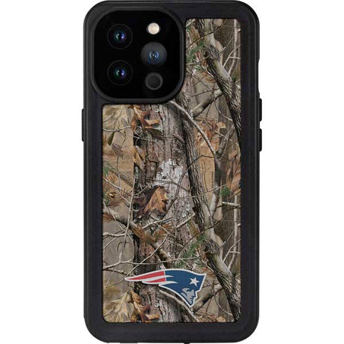 NFL New England Patriots Realtree AP Camo iPhone 14 Pro Max Waterproof Case