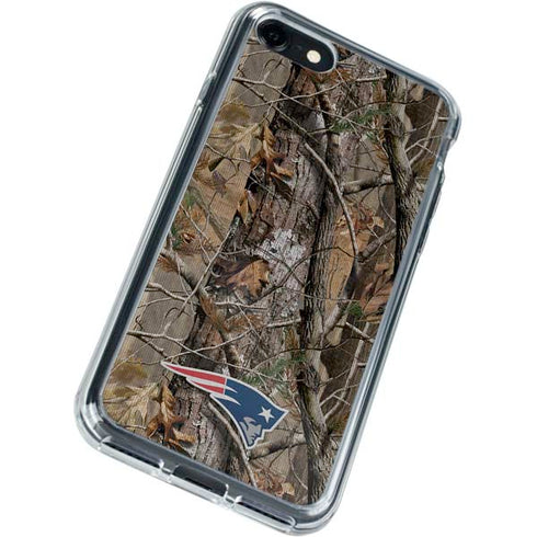 NFL New England Patriots Realtree AP Camo iPhone SE (2nd & 3rd Gen) Clear Case