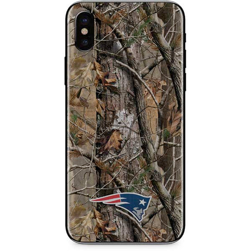NFL New England Patriots Realtree AP Camo iPhone X Skin